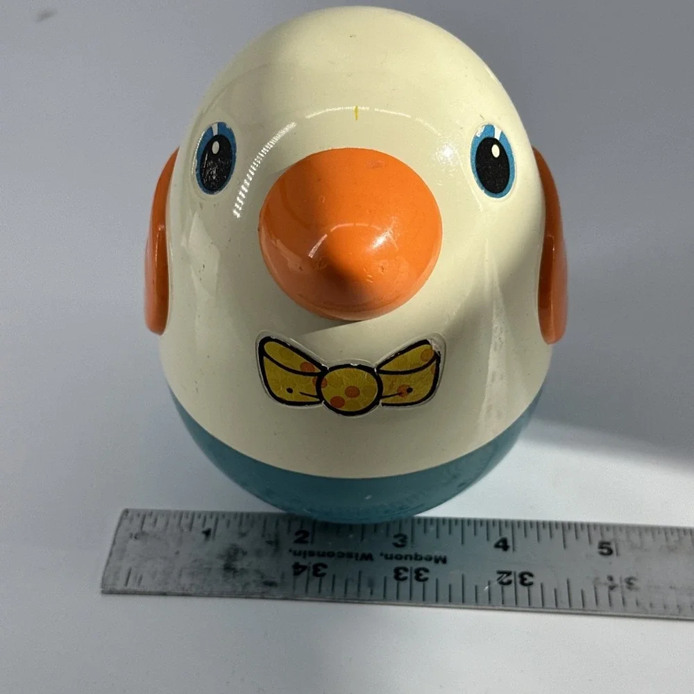 Vintage Playskool Roly Poly Bird Baby Toy Jingle Wobble 1980s Toys Chimes
